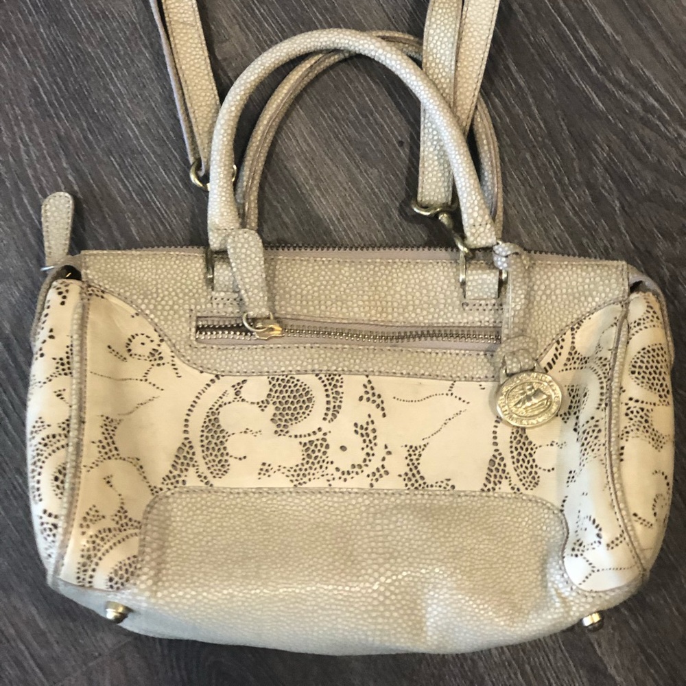 Brahmin Unique Perforated Pattern Genuine Leather… - image 3